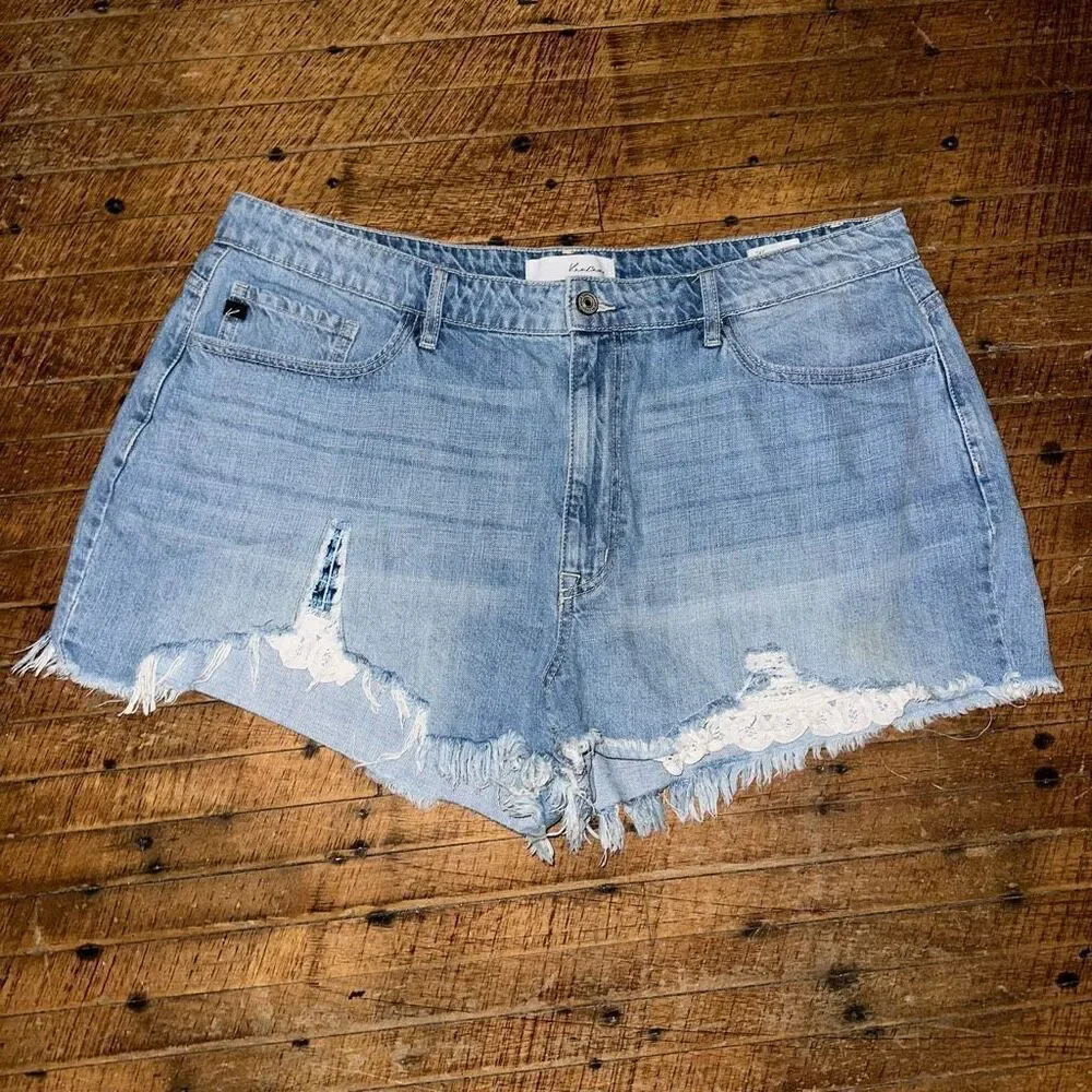 Kancan 2x distressed cutoff Daisy Duke shortie shorts